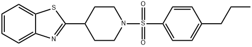 Piperidine, 4-(2-benzothiazolyl)-1-[(4-propylphenyl)sulfonyl]- (9CI) Struktur