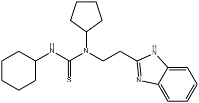 Thiourea, N-[2-(1H-benzimidazol-2-yl)ethyl]-N-cyclohexyl-N-cyclopentyl- (9CI) Struktur