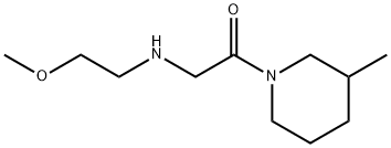 Piperidine, 1-[[(2-methoxyethyl)amino]acetyl]-3-methyl- (9CI) Struktur