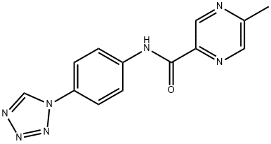 Pyrazinecarboxamide, 5-methyl-N-[4-(1H-tetrazol-1-yl)phenyl]- (9CI) Struktur