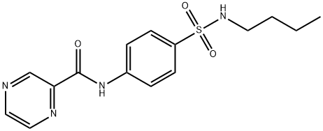 Pyrazinecarboxamide, N-[4-[(butylamino)sulfonyl]phenyl]- (9CI) Struktur