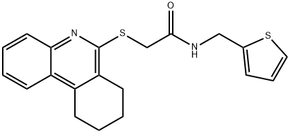 Acetamide, 2-[(7,8,9,10-tetrahydro-6-phenanthridinyl)thio]-N-(2-thienylmethyl)- (9CI) Struktur