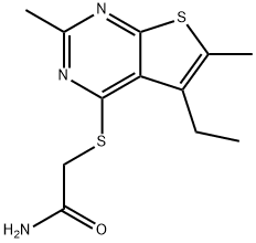 Acetamide, 2-[(5-ethyl-2,6-dimethylthieno[2,3-d]pyrimidin-4-yl)thio]- (9CI) Struktur