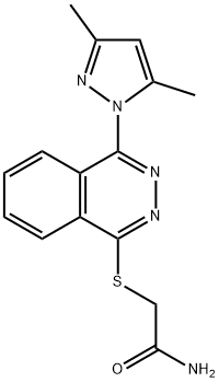 Acetamide, 2-[[4-(3,5-dimethyl-1H-pyrazol-1-yl)-1-phthalazinyl]thio]- (9CI) Struktur