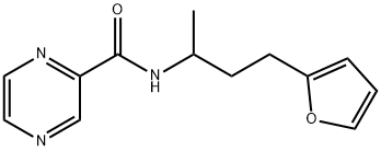 Pyrazinecarboxamide, N-[3-(2-furanyl)-1-methylpropyl]- (9CI) Struktur