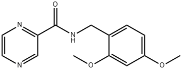 Pyrazinecarboxamide, N-[(2,4-dimethoxyphenyl)methyl]- (9CI) Struktur