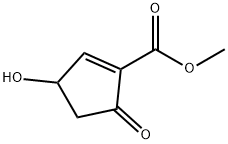 1-Cyclopentene-1-carboxylic acid, 3-hydroxy-5-oxo-, methyl ester (9CI) Struktur