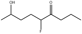 4-Nonanone,  5-fluoro-8-hydroxy- Struktur