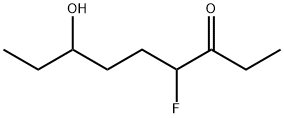 3-Nonanone,  4-fluoro-7-hydroxy- Struktur