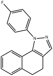 1-(4-FLUOROPHENYL)-4,5-DIHYDRO-1H-BENZO[G]INDAZOLE Struktur