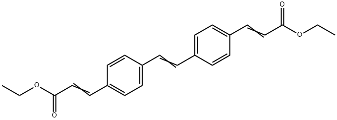 diethyl 3,3'-(vinylenedi-4,1-phenylene)bisacrylate Struktur