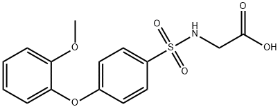 N-[4-(2-Methoxyphenoxy)phenylsulfonyl]glycine Struktur