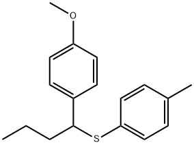 1-[[1-(4-Methoxyphenyl)butyl]thio]-4-methylbenzene Struktur