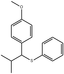 1-Methoxy-4-[2-methyl-1-(phenylthio)propyl]benzene Struktur