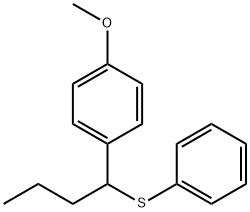 1-Methoxy-4-[1-(phenylthio)butyl]benzene Struktur