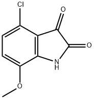 4-CHLORO-7-METHOXY ISATIN Struktur