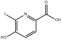 5-HYDROXY-6-IODOPYRIDINE-2-CARBOXYLIC ACID Struktur