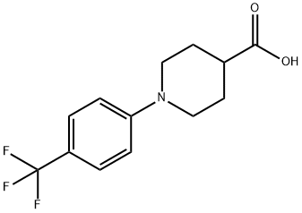 1-(4-TRIFLUOROMETHYLPHENYL)PIPERIDINE-4-CARBOXYLIC ACID Struktur