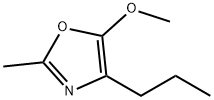 Oxazole, 5-methoxy-2-methyl-4-propyl- (9CI) Struktur