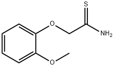 2-(2-METHOXYPHENOXY)ETHANETHIOAMIDE Struktur