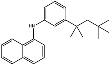 N-(3-(1,1,3,3-TETRAMETHYLBUTYL))PHENYL-1-NAPHTHYLAMINE Struktur