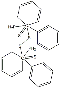 Bis(diphenylphosphinothioyl) persulfide Struktur