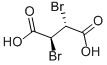 meso-2,3-Dibromosuccinic acid Struktur