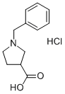 1-BENZYLPYRROLIDINE-3-CARBOXYLIC ACIDHYDROCHLORIDE Struktur