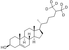 CHOLESTEROL-26,26,26,27,27,27-D6 Struktur