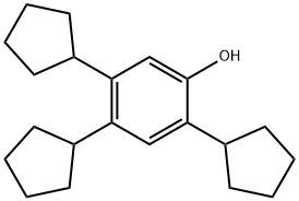 2,4,5-tricyclopentylphenol Struktur