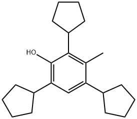 2,4,6-tricyclopentyl-m-cresol Struktur