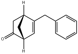 Bicyclo[2.2.1]hept-5-en-2-one, 5-(phenylmethyl)-, (1R,4R)- (9CI) Struktur