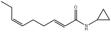 N-CYCLOPROPYL-TRANS-2-CIS-6-NONADIENAMIDE Struktur