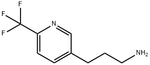 3-PYRIDINEPROPANAMINE, 6-(TRIFLUOROMETHYL)- Struktur