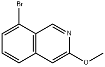 8-broMo-3-Methoxyisoquinoline Struktur