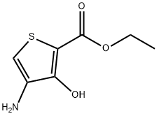 2-Thiophenecarboxylicacid,4-amino-3-hydroxy-,ethylester(9CI) Struktur