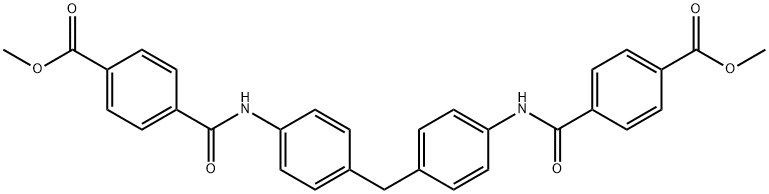 4,4'-[Methylenebis[(4,1-phenylene)iminocarbonyl]]bis(benzoic acid methyl) ester Struktur