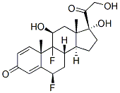 6beta,9-difluoro-11beta,17,21-trihydroxypregna-1,4-diene-3,20-dione Struktur