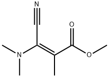 2-Propenoicacid,3-cyano-3-(dimethylamino)-2-methyl-,methylester,(2E)- Struktur