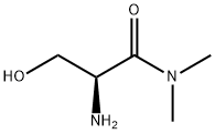 Propanamide, 2-amino-3-hydroxy-N,N-dimethyl-, (2S)- (9CI) Struktur