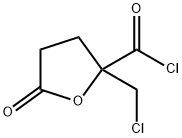 2-Furancarbonylchloride,2-(chloromethyl)tetrahydro-5-oxo-(9CI) Struktur