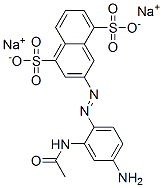 disodium 3-[[2-(acetylamino)-4-aminophenyl]azo]naphthalene-1,5-disulphonate  Struktur