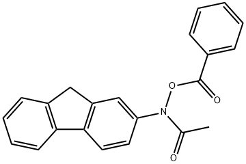 N-BENZOYLOXY-2-ACETYLAMINOFLUORENE Struktur