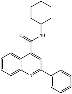 2-PHENYL-QUINOLINE-4-CARBOXYLIC ACID CYCLOHEXYLAMIDE Struktur