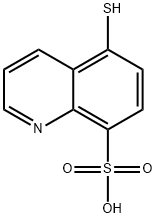 8-Quinolinesulfonic  acid,  5-mercapto- Struktur