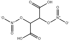 2,3-bis(nitrooxy)succinic acid  Struktur