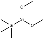 1,1-Dimethoxy-1,2,2,2-tetramethyldisilane Struktur