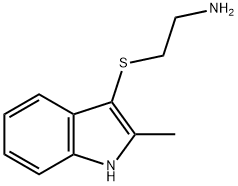 2-[(2-METHYL-1H-INDOL-3-YL)THIO]ETHANAMINE Struktur