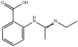 Benzoic acid, 2-[[1-(ethylamino)ethylidene]amino]- (9CI) Struktur