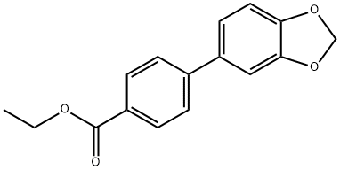 ETHYL 4-BENZO[1,3]DIOXOL-5-YL-BENZOATE Struktur